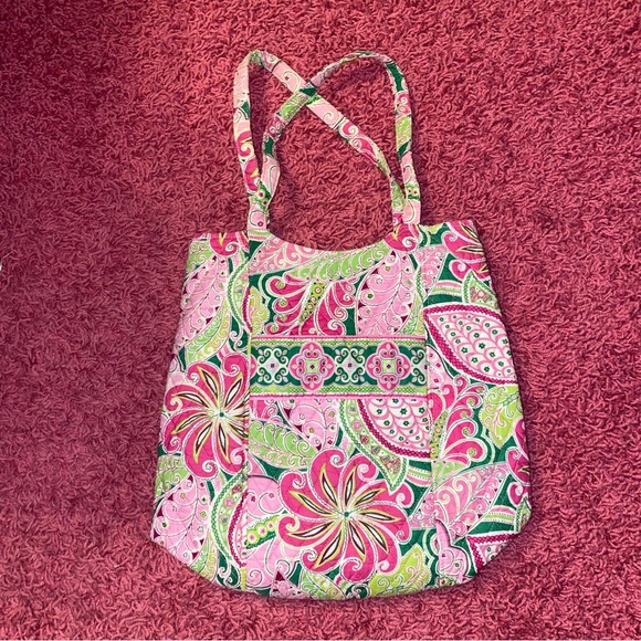 Vera Bradley Pinwheel Pink Tote - Picture 1 of 7
